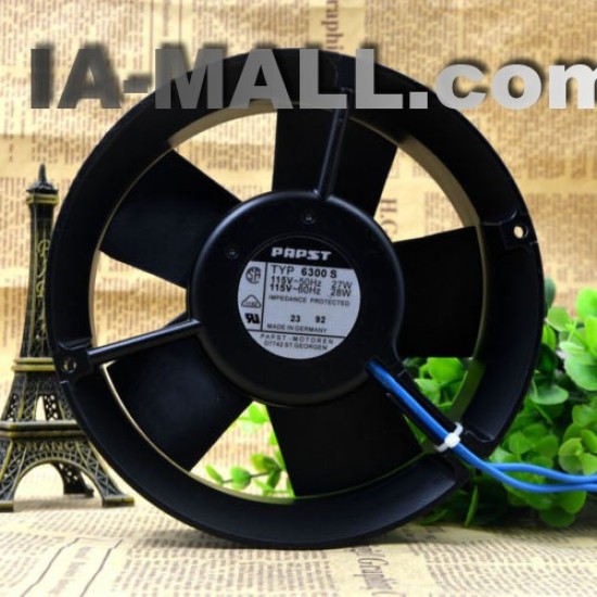 EBM PAPST TYP 6300S 115V 27W 17CM High Temperature Cooling Fan EBM PAPST TYP 6300S 115V 27W 17CM High Temperature Cooling Fan