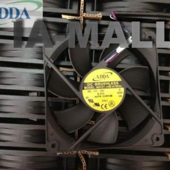 ADDA AD1212HB-A7BGL DC12V 0.37A 4wire PWM  4-wire server cooling fan