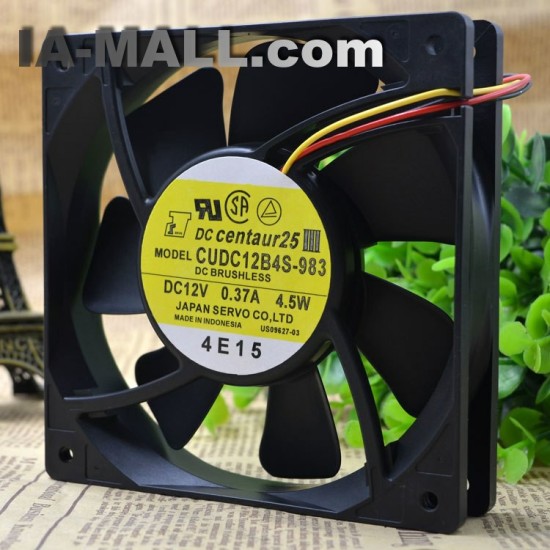 DC centaur25 CUDC12B4S-983 DC12V 0.37A 4.5W DC BRUSHLESS ball bearing fan