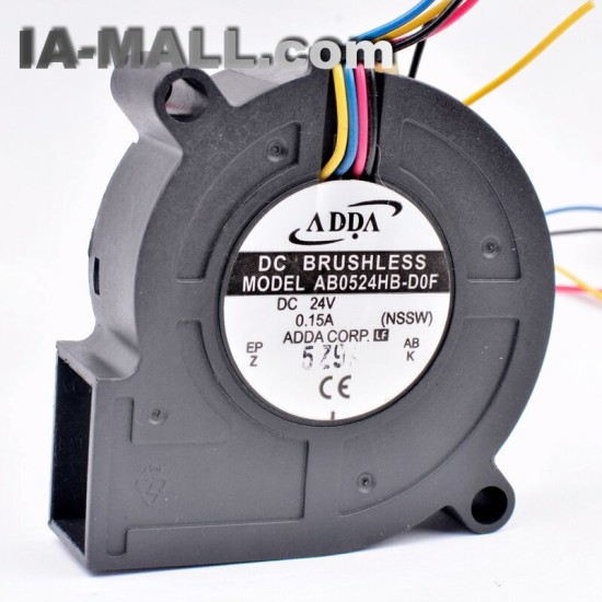 ADDA AB0524HB-D0F DC24V 0.15A 4-wires pwm blower inverter fan