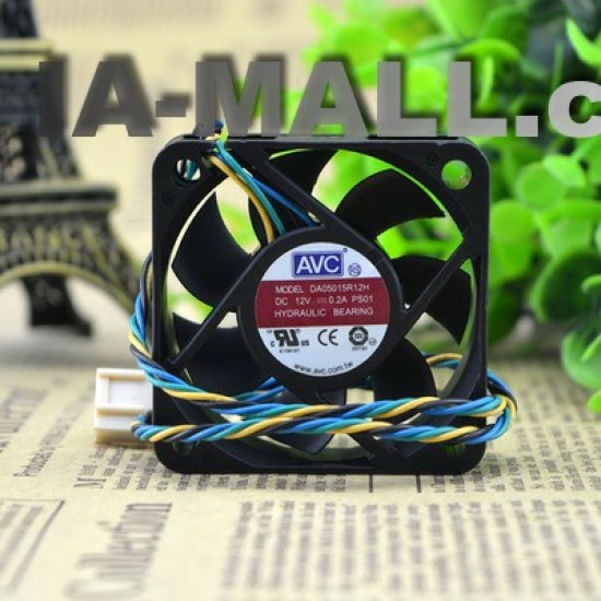 AVC DA0515R12H 12V 0.2A Gale volume 4 lines / PWM temperature control fan