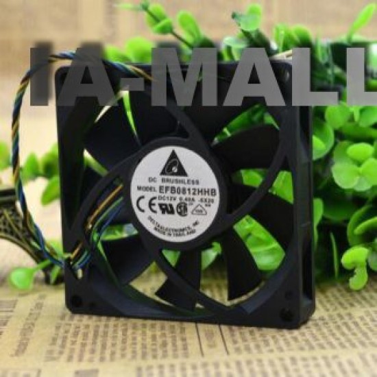 Delta EFB0812HHB 12V 80*80*15mm 0.4A 4-line PWM intelligent temperature control cooling fan