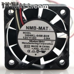 NMB 1604KL-04W-B39 4cm 4010 12V 0.09A drive cooling fan
