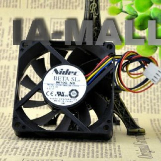 Nidec  U70R12MS1BB-57T02  7CM 12V 0.11A 4wire fan