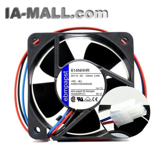 Ebmpapst 614NHHR DC24V 3W 2-wire inverter Axial flow Cooling Fan