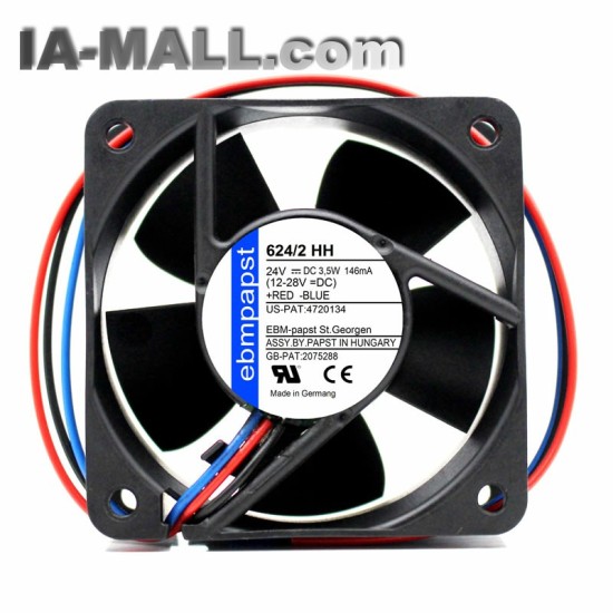 ebmpapst 624/2HH 624/2 HH DC24V Server Square Cooling Fan