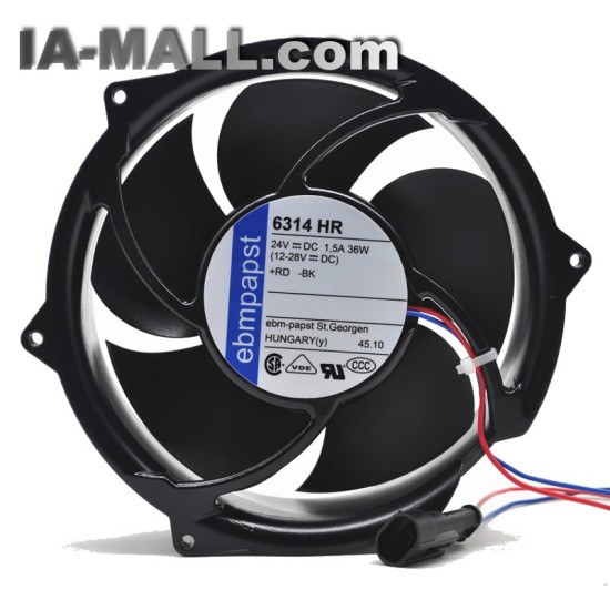 Ebmpapst 6314HR 24V ABB inverter axial cooling fan