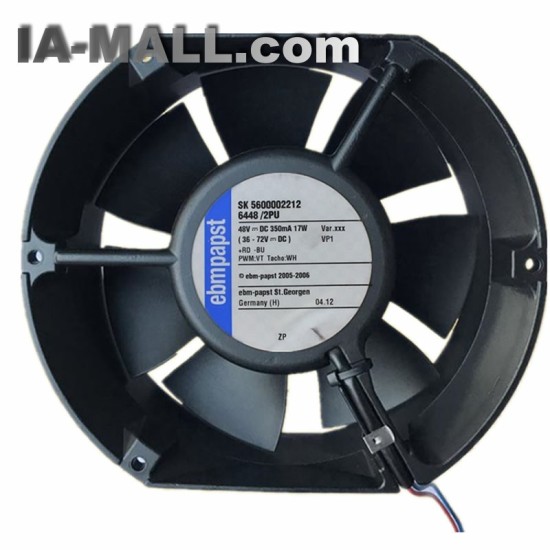 Ebmpapst 6448/2PU 48V 17W industrial axial flow cooling fan