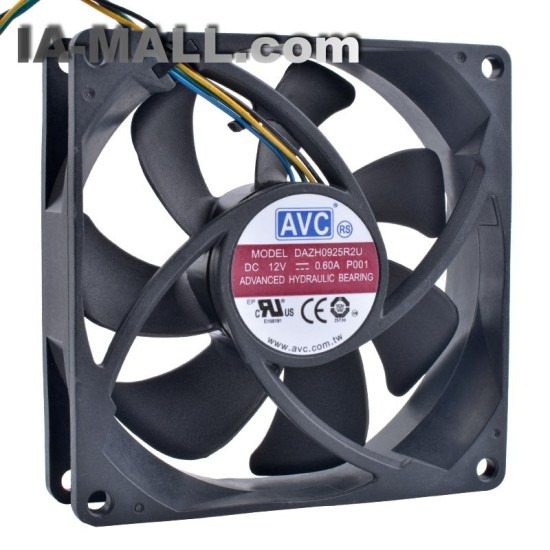 AVC DAZH0925R2U 12V 0.60A 4pin PWM high volume air cooling fan