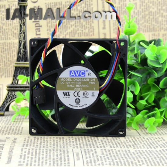 AVC DA09232B12H 12V 1.0A 9cm 4-wire temperature-controlled cooling fan