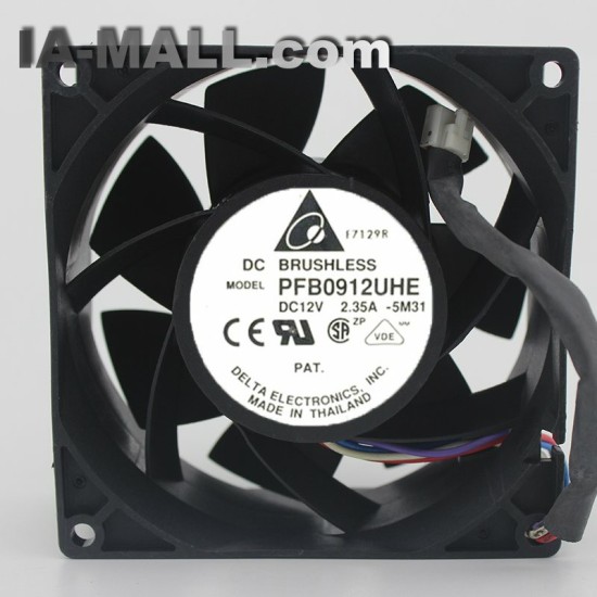 Delta PFB0912UHE 12V 2.35A 9CM 4 line Super Violence Server cooling fan