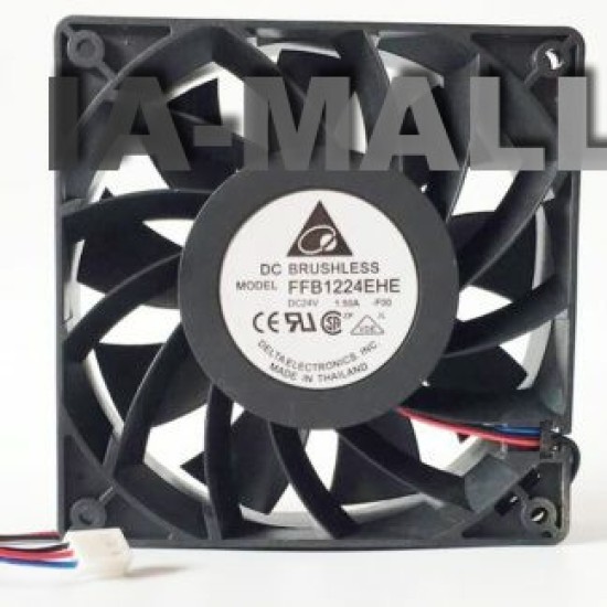 DELTA FFB1224EHE-F00 120x120x38mm DC24V 1.5A 3 Lines server inverter cooling fan