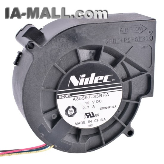 Nidec A35397-35BRA 12V 2.70A  Centrifugal turbine blower