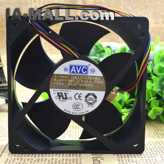 AVC DA12032B48U 48V 0.35A double ball bearing cooling fan