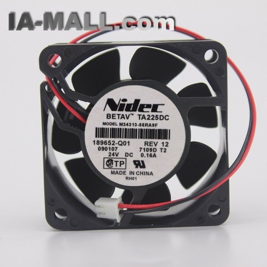 Nidec M34313-55RA9F DC 24V 0.16A 2 Wire Inverter Cooling Fan