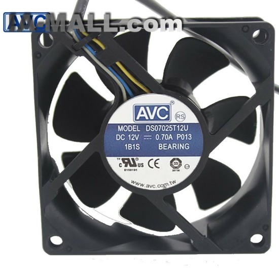 DS07025T12U AVC 7025 4-pin PWM cooling fan