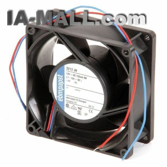 Ebm-Papst 3212JH 12VDC 3-5/8″ Square Axial Fan Ebm-Papst 3212JH 12VDC 3-5/8″ Square Axial Fan