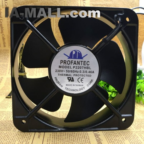 PROFANTEC P2207HBL AC220V 20CM 0.3A thermal protected cooling fan
