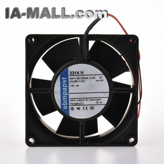 ebmpapst 3314H 24V 5.3W 220MA  Ball bearing axial fan