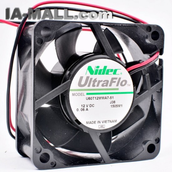 Nidec U60T12MMA7-51 DC12V 0.06A quiet cooling fan