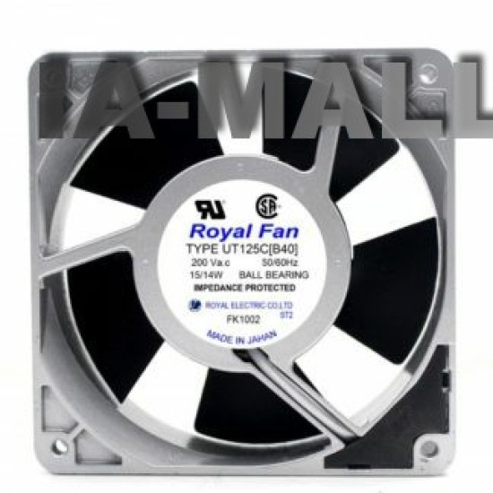 Royal Fan UT125C[40] AC200V 15/14W Server Cooling Fan