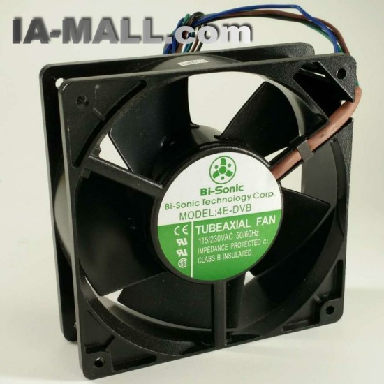 Bi-sonic 4E-DVB AC115/230V 4-wire All metal Dual voltage cooling fan