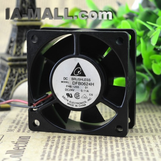 Delta DFB0624H DC24V 0.11A 6cm 6025 2line inverter fan