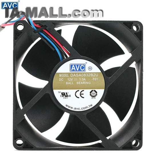 AVC DASA0832B2U 12V 1.0A dual ball super large cooling fan