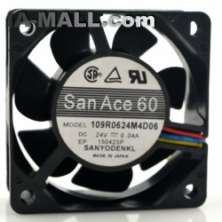 Sanyo 109R0624M4D06 24V 0.04A 6CM Inverter Mute Cooling Fan