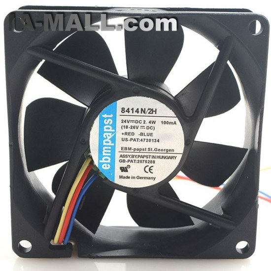 ebmpapst 8414N/2H DC 24V 2.4W 0.1A Cooling Fan