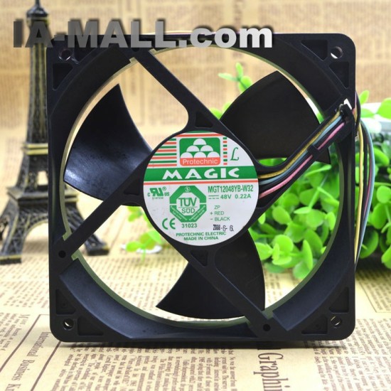 MAGIC MGT12048YB-W32 48V 0.22A 120cm 4-wire cooling fan