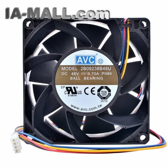 AVC 2B09238B48U DC 48V 0.70A 92x92x38mm High-end server inverter cooling fan