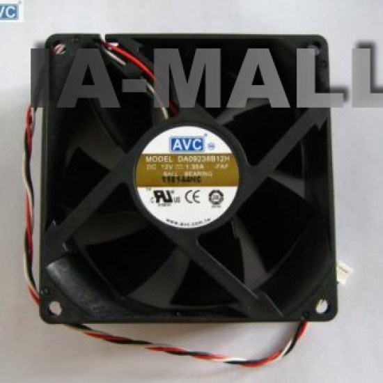 AVC DA09238B12H  DC12V 1.35A Dual Ball Bearing Server Cooling Fan