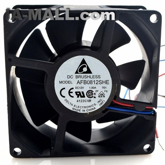 Delta AFB0812SHE DC 12V 1.0A dual ball bearing cooling fan