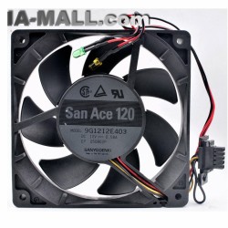 Sanyo 9G1212E403 DC12V 0.58A server chassis cooling fan