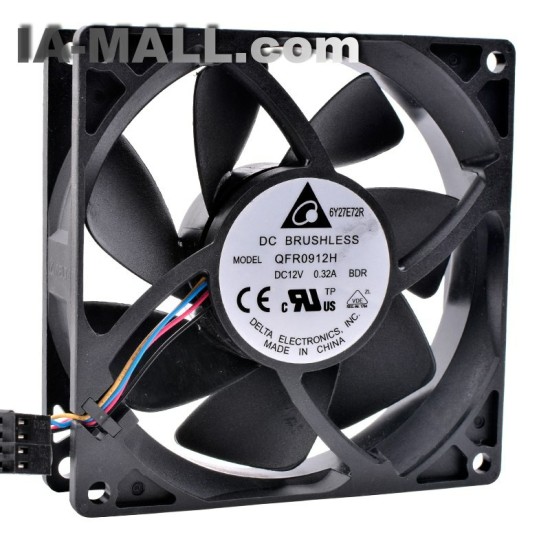 Delta QFR0912H DC12V 0.32A FX8350 4-wire CPU cooling fan