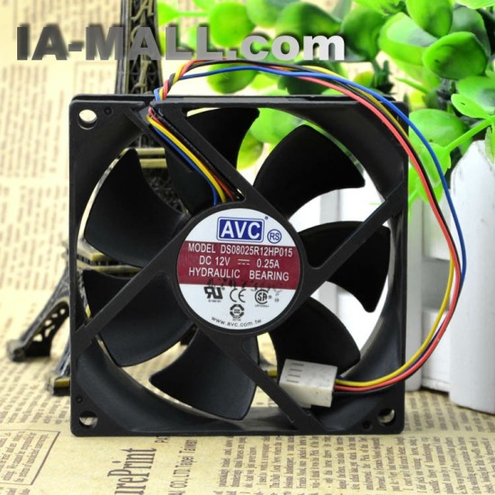 AVC DS08025R12HP015 12V 0.25A 4wire WM temperature control chassis fan