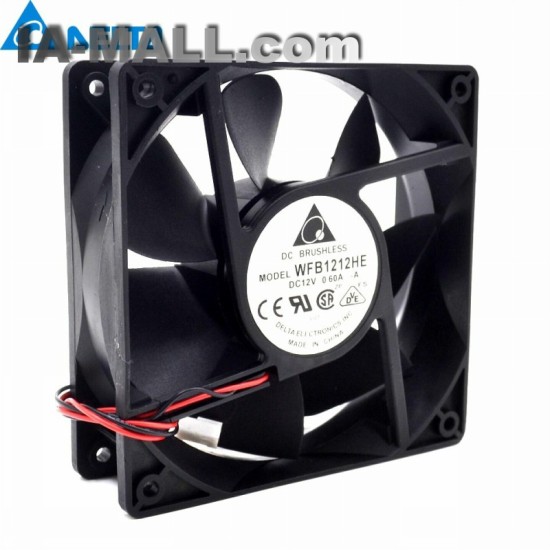 Delta WFB1212HE 12V 0.6A 7.2W double ball bearing cooling fan