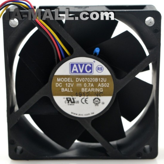 AVC DV07020B12U DC12V 0.7A ball bearing server inverter cooling fan