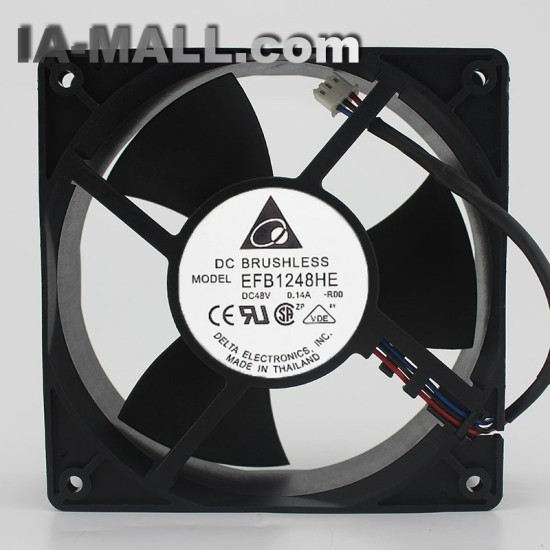 Delta EFB1248HE DC48V 0.14A 3-wire inverter cooling fan
