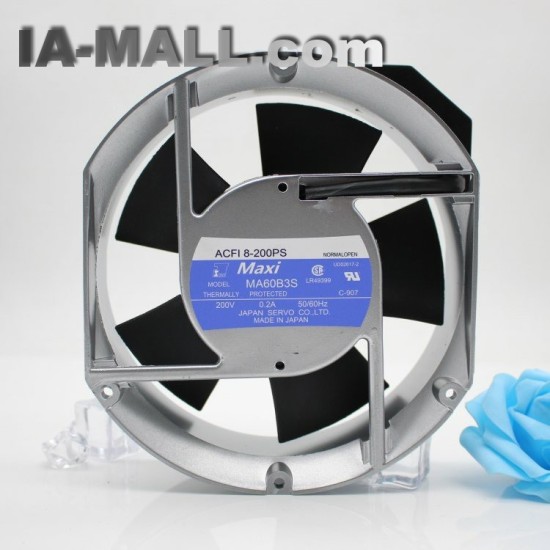 Maxi MA60B3S ACFI 8-200PS 200V 0.2A THERMALLY PROTECTED cooling fan