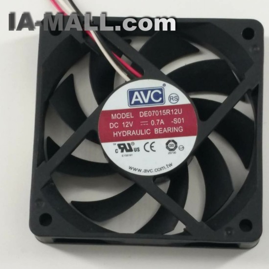 AVC DE07015R12U DC 12V 0.7A 7CM 70*70*15mm 4 Wires Cooling Fan