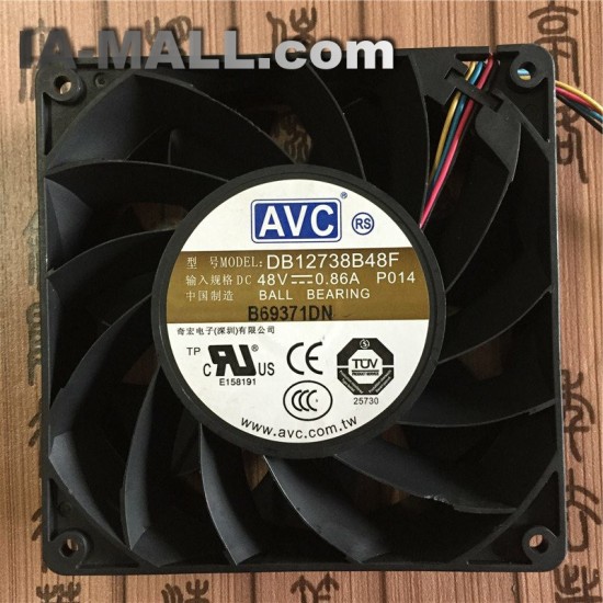 AVC DB12738B48F-P014 48V 0.86A 12.7cm PWM cooling fan