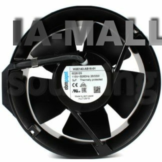 EBM W2E143-AB15-01 115VAC 50/60Hz 26/33W Axial Fan