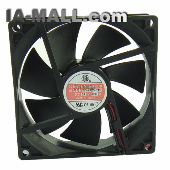 JIULONG YY9225H24S DC24V 6.72W 0.3A 2-Wires Inverter Cooling Fan