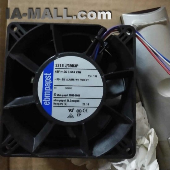 ebm-papst 3218 J/39H3P 3218 J39H3P DC 48V 29W 92x92x38mm Server Square fan