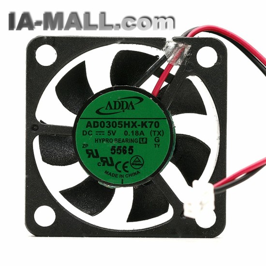 ADDA AD0305HX-K70 DC5V 0.18A 2-Wire micro cooling fan
