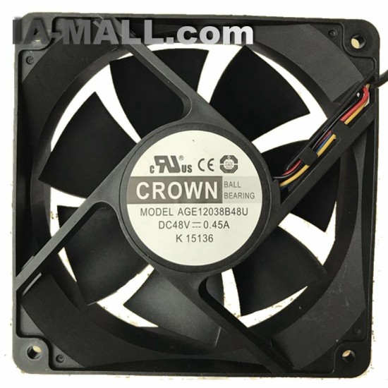 CROWN AGE12038B48U IP55 DC48V 0.45A cooling fan