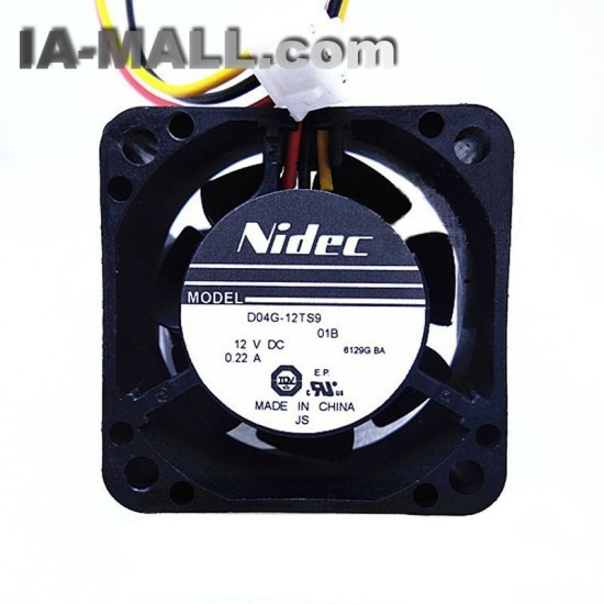 Nidec D04G-12TS9 DC12V 0.22A 3-wires double ball bearing cooling fan