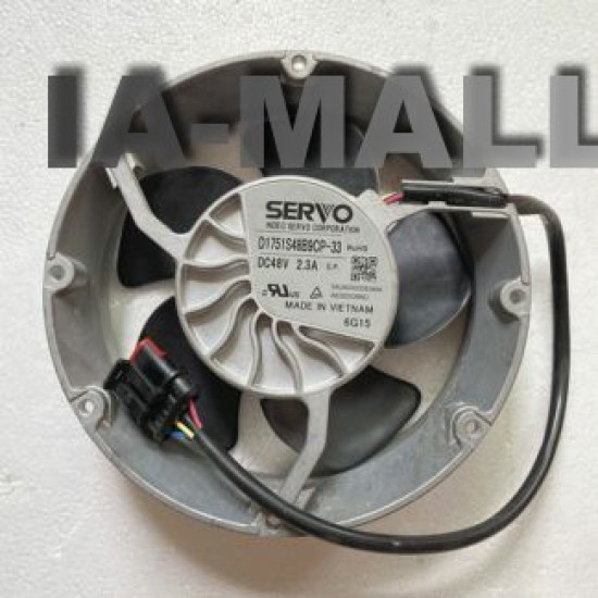 Servo D1751S48B9CP-33 DC48V 2.3A  4-wire PWM cooling fan